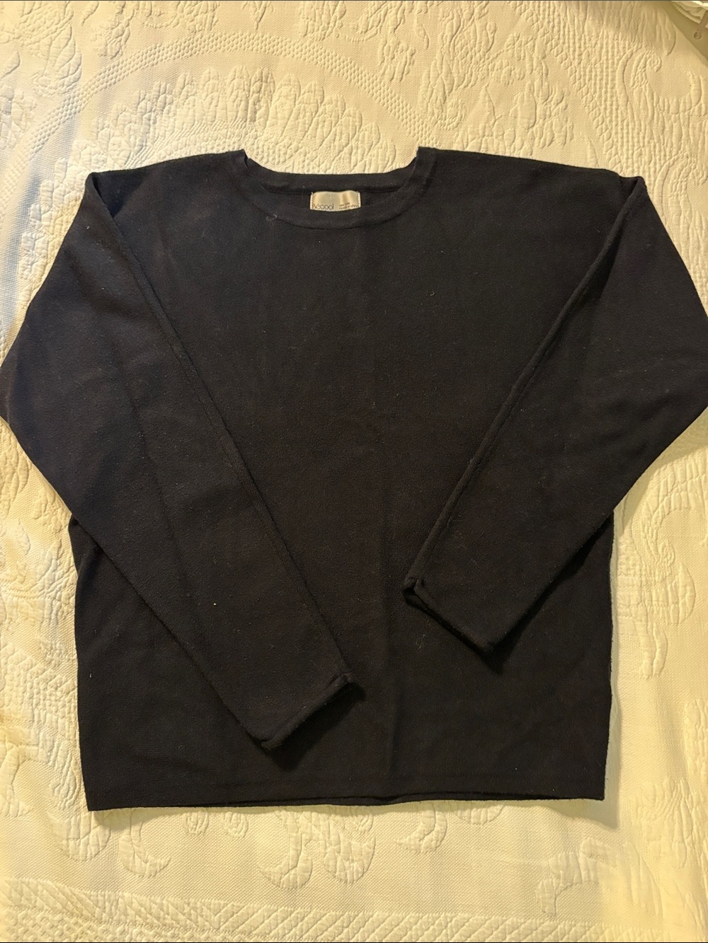 Classic Black Crewneck Women's Sweater